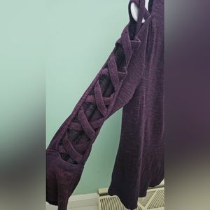 Purple long sleeve shirt by Jennifer Lopez